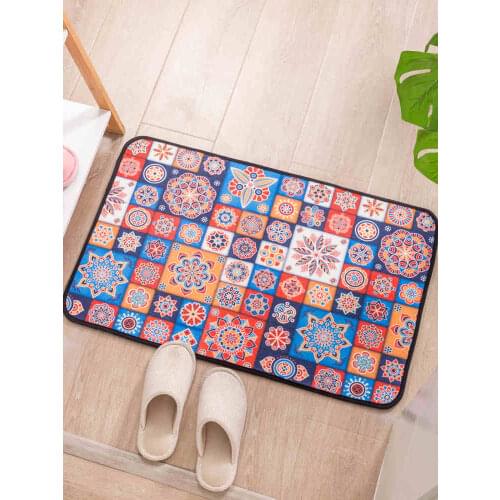 Classical Bohemian floor mat home ethnic geometric ikat carpet mat floor mat living room bedroom