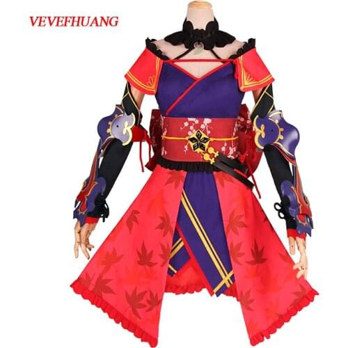 VEVEFHUANG Game Fate Grand Order Saber Miyamoto Musashi Cosplay Costume Dress Custom-made For Christmas Cosplay For Halloween