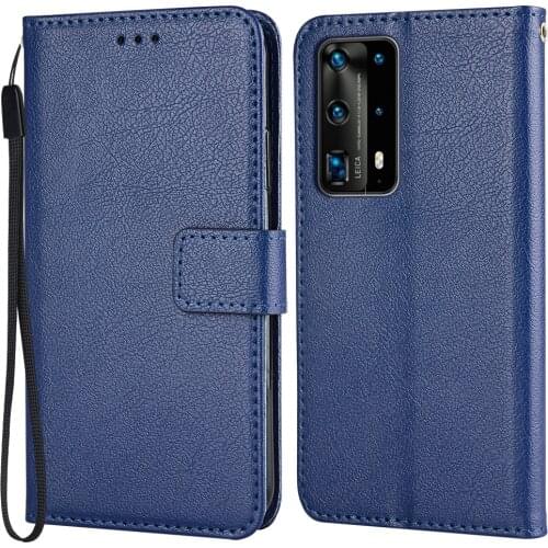 Leather Wallet Case for On Huawei P40 Pro ELS-NX9 ELS-N04 ELS-AN00 ELS-TN00 Flip Case for P 40 Pro Case for Huawei P40Pro