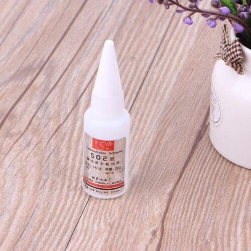 Instant Quick Dry Adhesive Strong Bond Fast Leather Rubber Metal 502 Super Glue
