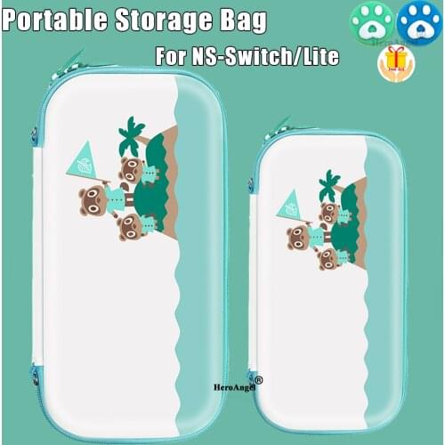 Cute AnimalCrossing Storage Bag For Nintendo Switch Travel Carry Protective Case For Nintend Switch Lite Game Console Box Shell