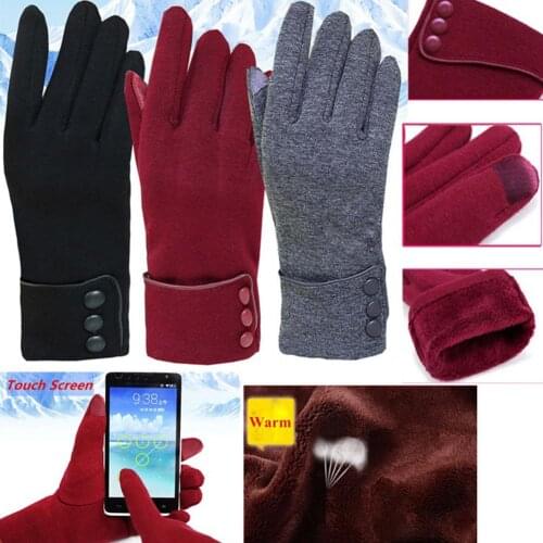 Fashion Elegant Phone Touch Screen Women Warm Windproof Outdoor Sport Gloves Winter Warm Gloves For Skiing Cycling