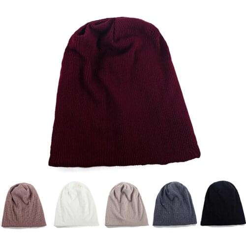 Ribbed Soft Solid Color Ladies Beanies Men Elastic Fashion New Winter Warm Skullies Caps Autumn Casual Unisex Bucket Hats Bonnet