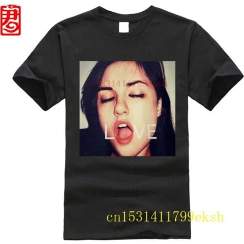 New Sasha Gray Love Black T-shirt Mens Fashion Casual Tee Shirt Soft Cotton T Shirt Short Sleeves Tops Clothing