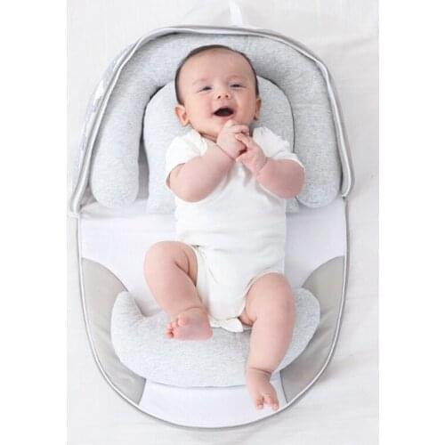 New outdoor travel portable crib foldable zipper portable baby crib bed baby photography props bassinet nursery 2021