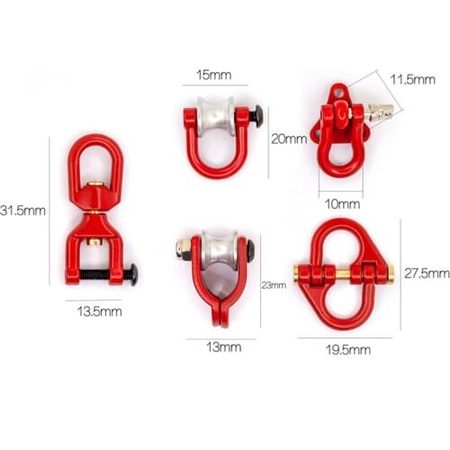 Durable Mini Tow Hook Buckle for 1/10 Traxxas TRX4 Defender Axial SCX10 D90 RC Car Accessories