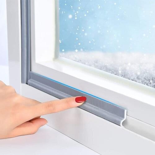 2/4M Self Adhesive Door Window Sealing Strip Windproof Seal Tape Soundproof Weatherstripp Bottom Tapes Under Door Hardware
