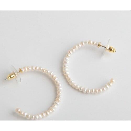 European and American jewelry fashion freshwater pearls simple Pearl Earrings freshwater Pearl Earrings