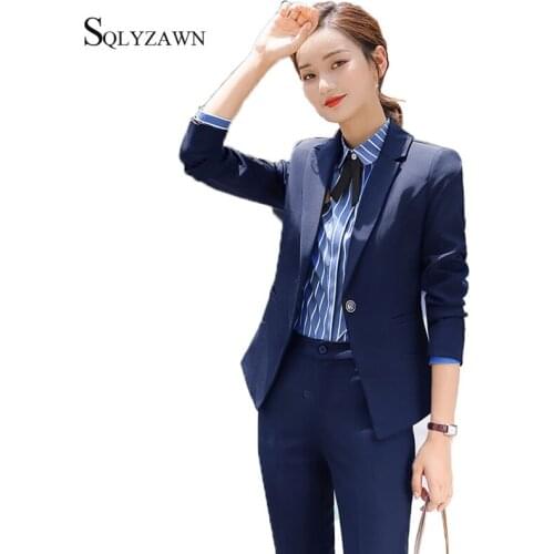 Женские брючные костюмы с пиджаком SQLYZAWN China At AliExpress