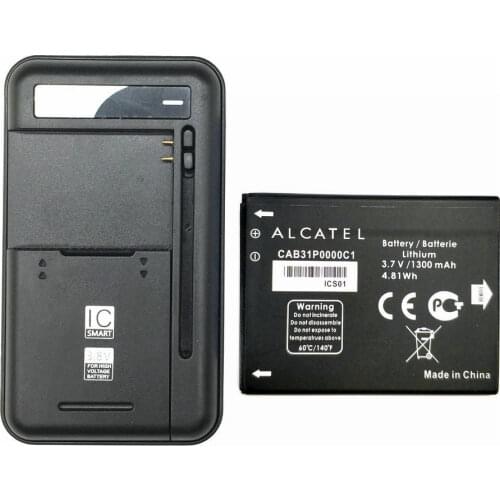 1PCS Universal battery Charger + CAB31P0001C1 battery For Alcatel one touch pop C3 4033D M Pop 5020 918 OT-918 OT-918S OT-918N