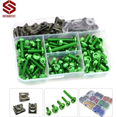 Universal Motorcycle Windscreen Screw Fairing Bolt Nut Fastener for Kawasaki Z750 Z800 Z900 ZX6R ZX636R ZX9R ZX10R ZX12R