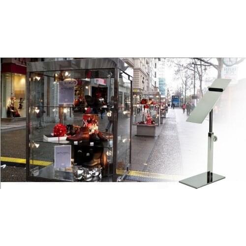 2pcs High quaity Mirror surface Stainless steel shoe Show holder, high heels, sandals and shoe display stand rack Free shipping