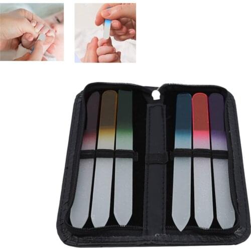 6PCS/set Nail File sanding polishing Buffer Block UV Gel Nail Polish Manicure Pedicure Tools Nail Care Tools Grey Boat