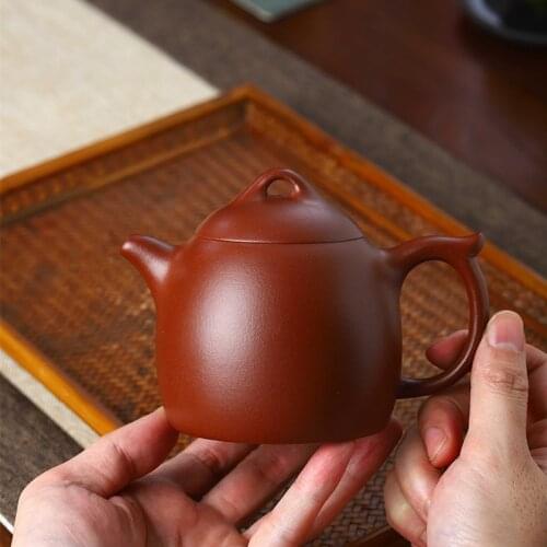 ★Stale fine yixing purple clay recommended manufacturers selling 】 all hand Qin Quan pot of practical tea tea set