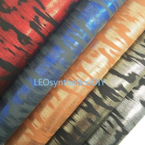 1PC 21X29CM Metallic Leather Fabric, Synthetic Leather Fabric Leather Sheets, PU Leather For Making Bows LEOsyntheticoDIY T407