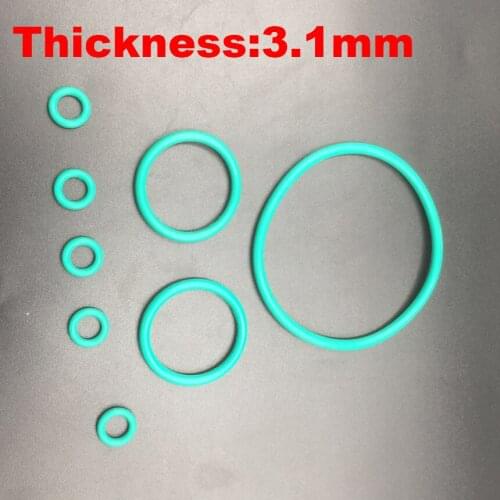 20pcs 22x3.1 22*3.1 23x3.1 23*3.1 24x3.1 24*3.1 OD*Thickness 3.1mm Green Fluoro FKM Fluorine Rubber O-Ring Seal O Ring Gasket