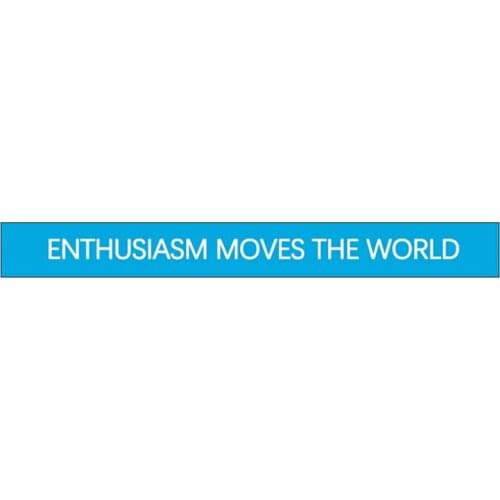 300pcs Motivational ENTHUSIASM MOVES THE WORLD Silicone Bracelets Rubber Wristbands Free Shipping by DHL