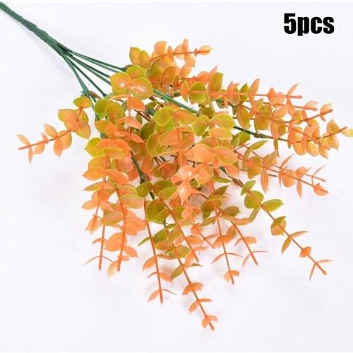 5 PCS Artificial Flowers Plastic Fake Plants Outdoor UV Resistant Decorating * 100% Brand New And High Quality