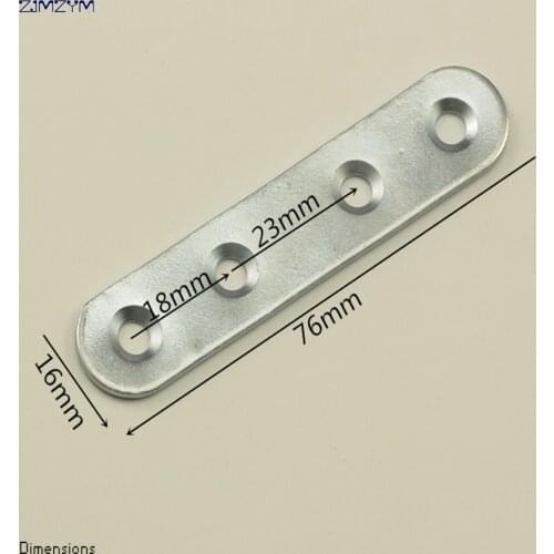 5pcs/set 76x16mm Corner Brackets ,furniture connector, 180 degree angle code flat-shape