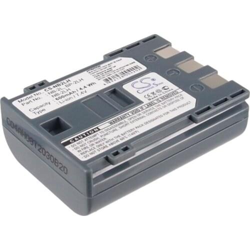 2021 Battery For Canon NB-2L Elura 85,Elura 90,EOS 350D,EOS 400D,EOS Digital Rebel XT 600mAh
