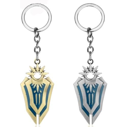 MQCHUN League of LoL Legendes Game LO L Keychain for Fans Aurora Leona Shield Weapon Cosplay Prop Cool Key Chain -50