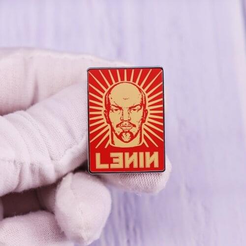 Lenin Retro Pin USSR Soviet Union Communism revolutionary, politician & political theorist Brooch