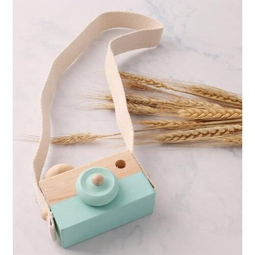 Baby Fashion Montessori Wooden Camera Pendant Toys Cute Nordic Hanging Articles Wooden Room Decor Furnishing Toy Gift For Kids