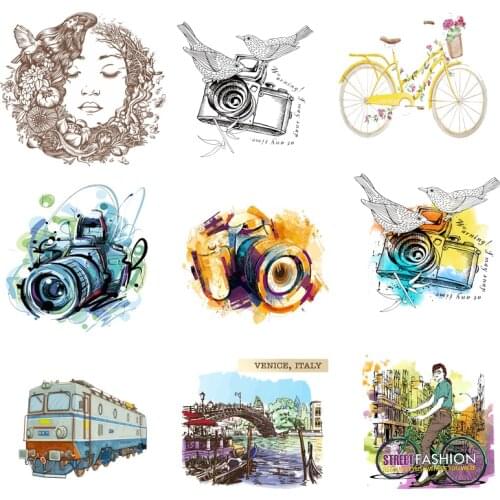 Iron on Transfer for Clothing Thermoadhesive Patches Stickers Diy Car Patch Textile Vinyl Stripes Thermotransfer for Jackets I