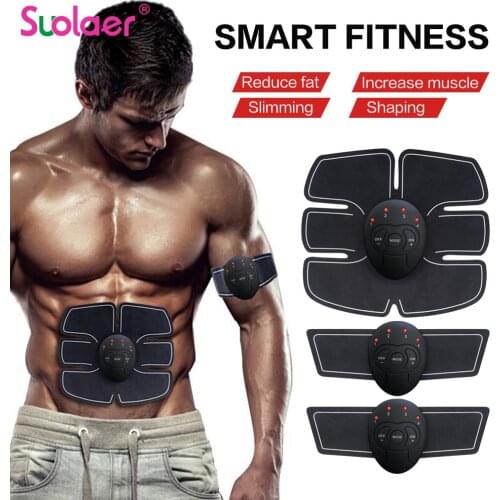 EMS Wireless Muscle Stimulator Trainer Smart Fitness Abdominal Training Electric Weight Loss Stickers Body Slimming Massager