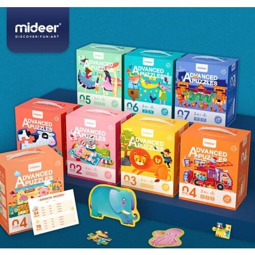 Kid Jigsaw Montessori Puzzle Educational Advanced Large Piece Puzzle Baby Toddler Early Education Toys Brain Development