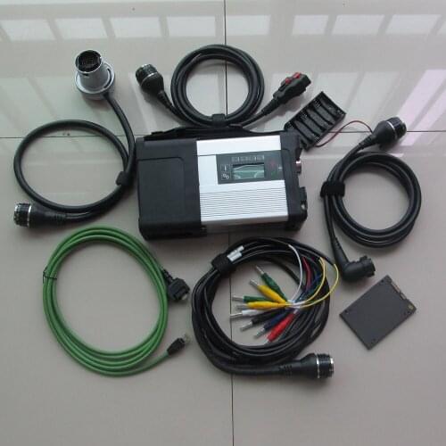 Newest mb star c5 sd connect multiplexer with full cables + 2020.12v super mb sd c5 software in 360gb ssd win7 system