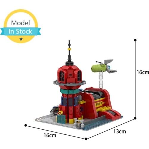New MOC Micro Planet Express Key Building Block Model Puzzle Education Splicing Ornaments Collection Brick Set Children Toy Gift