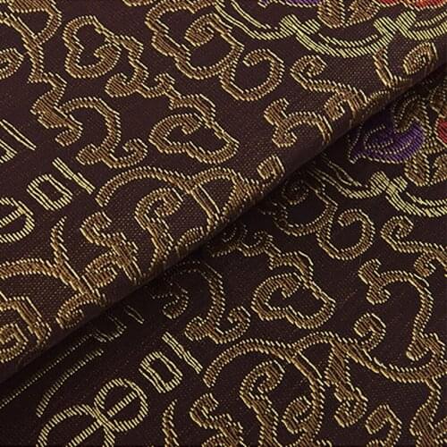 New arrival polyester brocade silver ingots fabric for felt patchwork tissue telas dress bag bed sheet cos play felt 100x90cm