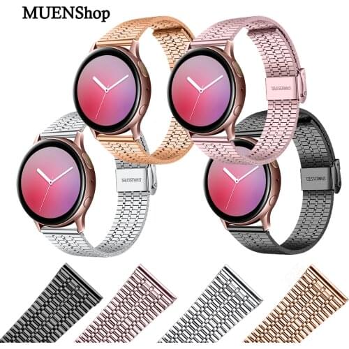 Metal Stainless Steel Seven Beads High-End Watchband Compatible for Samsung Replacement Bracelet Strap 22mm