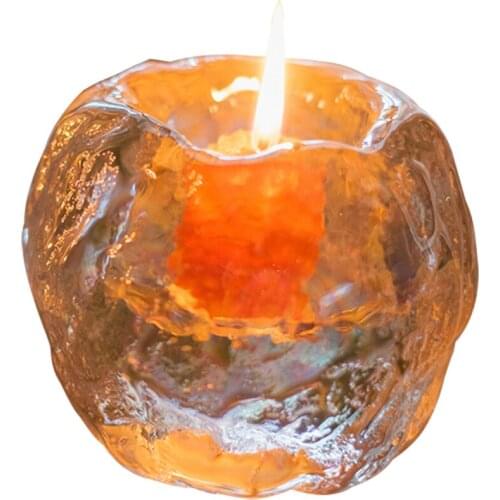 Christmas Glass Candle Holders Elegant Simple Table Centerpiece Candlestick Holder Creative Centros De Mesa Home Decoration E6