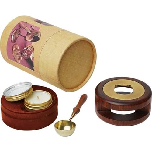 Vintage Stamp Wax Seal Beads Sticks Warmer Wax Sticks Melting Glue Furnace/Spoon Tool Stove Pot For Wax Seal Stamp Candle