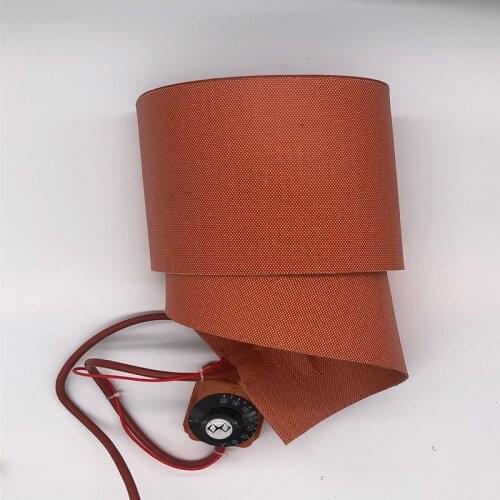 A thermostat to regulate the temperature waterproof Silicone Heater Pipe Tube Heating Tape Silicone Heating 40mmX1000mm 220V