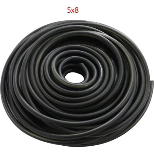 Fuel Pipe Fuel Gas Oil Delivery Tube Hose Petrol Pipe I/D 5mm O/D 8mm Gasoline Hose Black Color for Motorcycle