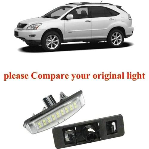 2pc Car Accessories Special Car License Plate Light Lamp For Lexus rx300 rx330 rx350 03-08 canbus error free
