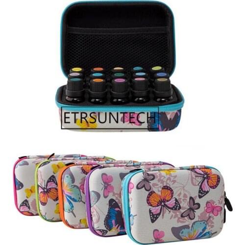 30pcs 15 Bottles Essential Oil Case Compartments Essential Oil Storage Bag Portable Travel Essential Oil Bottle Organizer