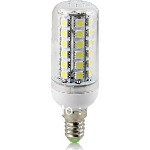 30pcs/lot 200-230V E14 10W LED lamp Corn Bulb Light 48pcs 5050 SMD LED lighting