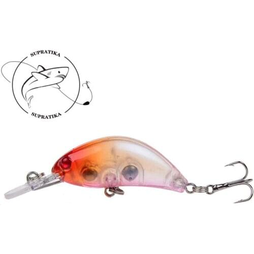 5 Colors 5cm/4g Artificial Crank Bait ABS Plastic Hard Bait 3D Eyes 8# Hook Bionic Bait Swimbait Sea Fishing Lures Outdoor