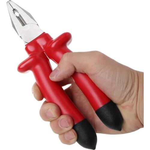 69HF Heavy Duty Insulated Cutting Plier 1000V For Electrician Cutting Crimping Multi Functional Hand Tools