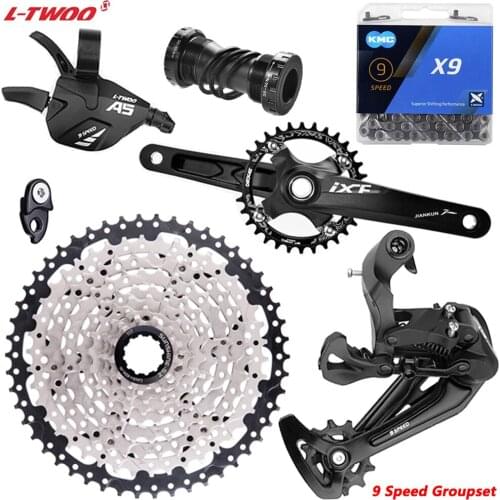LTWOO MTB 1*9 Speed Groupset A5 9S Shifter Rear Derailleur 9S 50T 46T42T 40T 36T Cassette K7 9S Chain Current 9V 170mm crankset