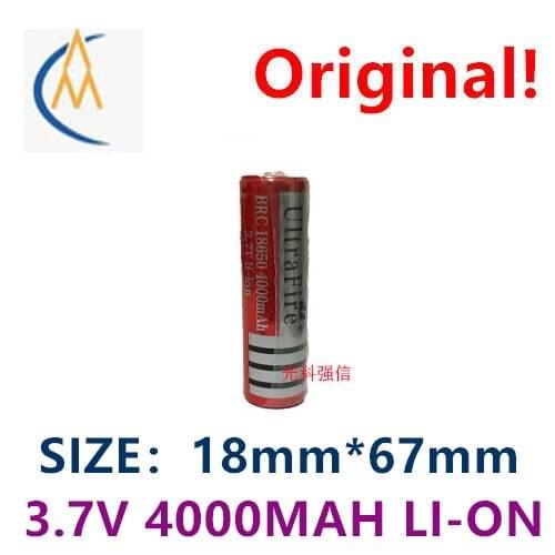 Promotion 18650 lithium 4000mAh rechargeable battery 3.7V strong light flashlight radio notebook fishing toy equipment machine