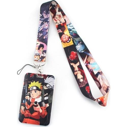 YA109 Anime Keychain Lanyard USB ID Card Badge Holder Mobile Belt Lanyard Card Cover Business Card With Lanyard