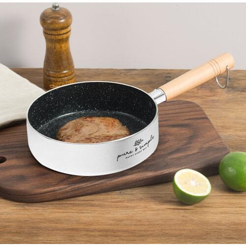 Non-Stick Wok Aluminum Grill Pan Frying Pan Stainless Steel For Household Kitchen Breakfast Frypan Egg Cooking Skillet Cookware