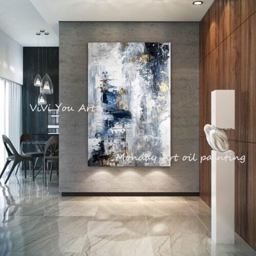 Large Abstract Painting Hand Painted Modern abstract painting office wall decor wall art original abstract textured art work