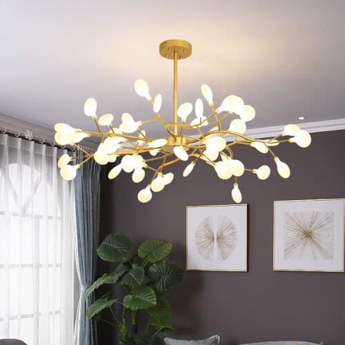 Household Living Room Chandelier New Bedroom Dining Room Chandelier Lighting Modern led Chandelier Nordic Creative Light Fixture