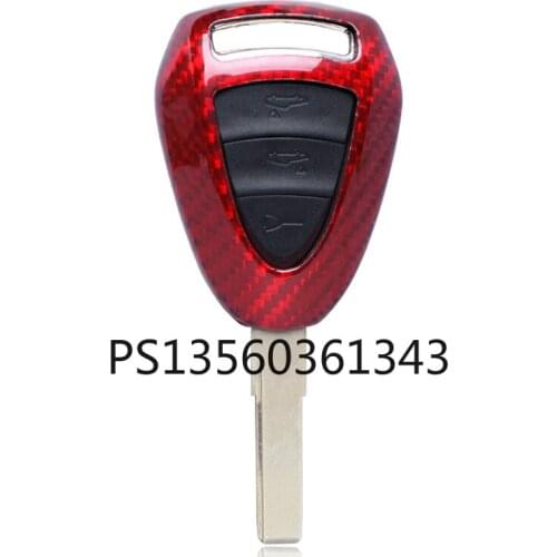 Suitable for Porsche Cayenne MACAN 718 911 Panamera carbon fiber key cover shell buckle